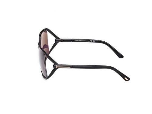 Tom Ford FT1092 GOLDIE - 01A - 60 Okulary przeciwsłoneczne Czarny Pillow (zaokrąglony)
