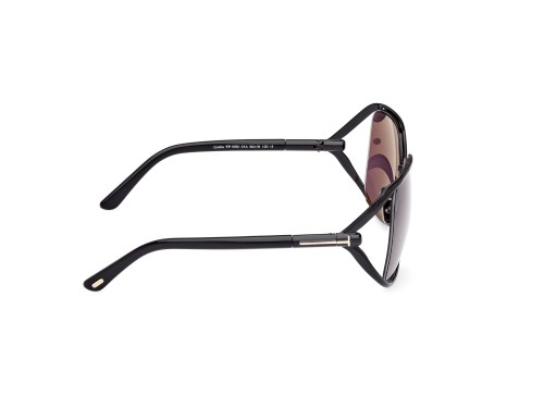 Tom Ford FT1092 GOLDIE - 01A - 60 Okulary przeciwsłoneczne Czarny Pillow (zaokrąglony)
