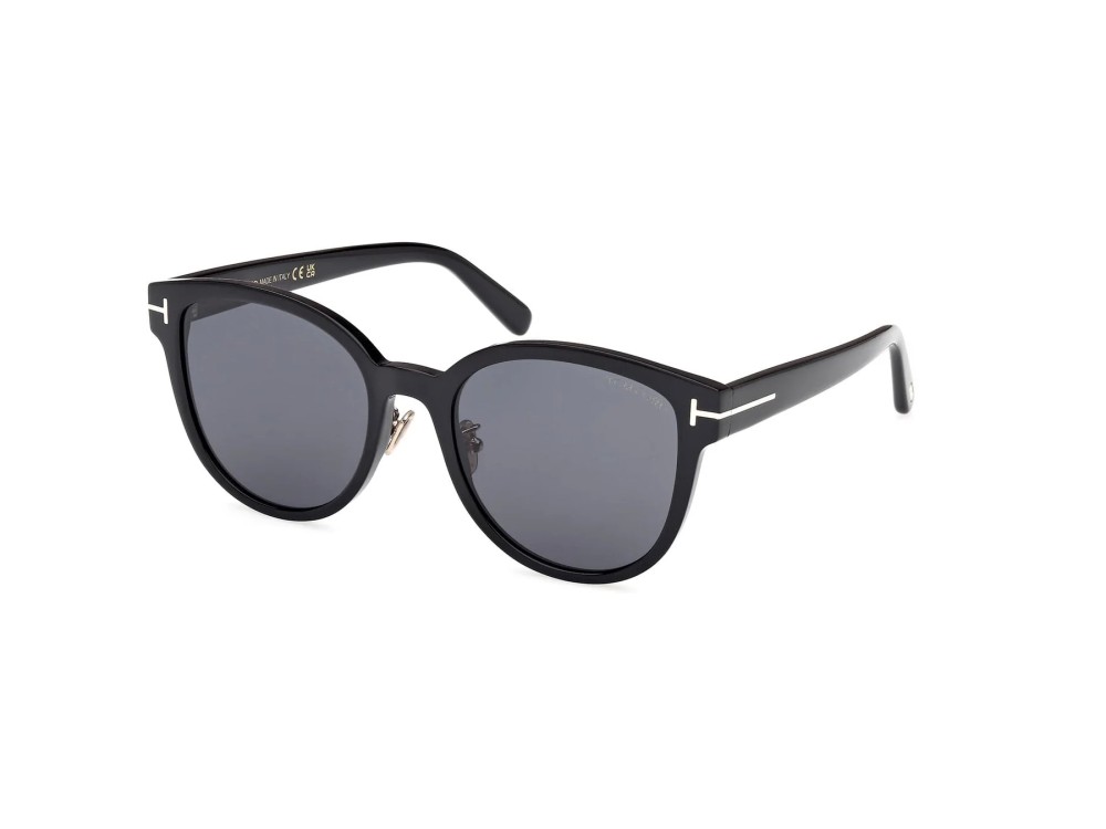 Tom Ford FT1137-K ECO - 01A - 55 Okulary przeciwsłoneczne Czarny Pillow (zaokrąglony)