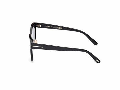 Tom Ford FT1137-K ECO - 01A - 55 Okulary przeciwsłoneczne Czarny Pillow (zaokrąglony)