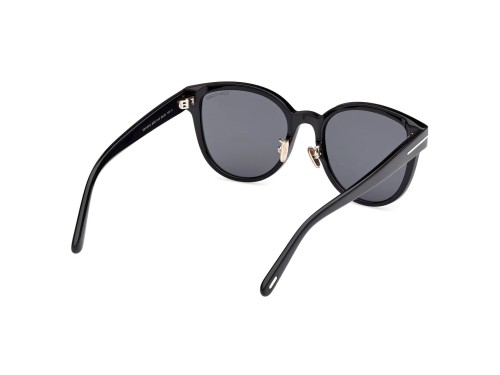 Tom Ford FT1137-K ECO - 01A - 55 Okulary przeciwsłoneczne Czarny Pillow (zaokrąglony)