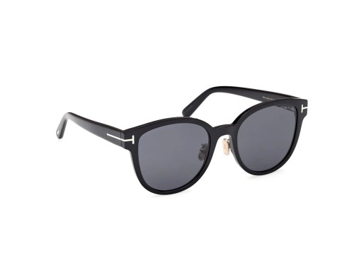 Tom Ford FT1137-K ECO - 01A - 55 Okulary przeciwsłoneczne Czarny Pillow (zaokrąglony)