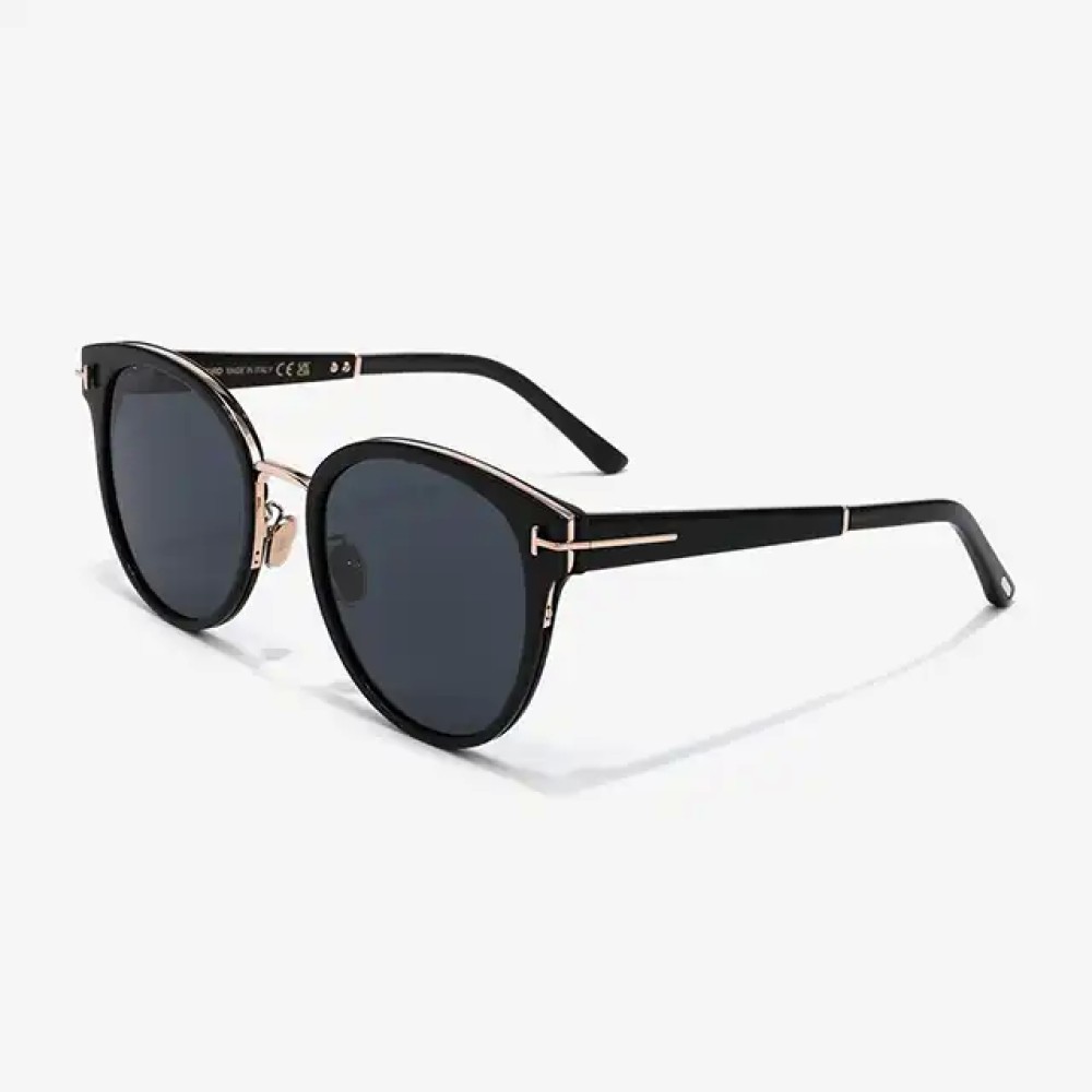 Tom Ford FT1138-K - 01A - 55 Okulary przeciwsłoneczne Czarny Pillow (zaokrąglony)