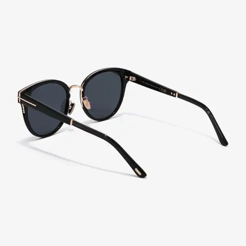 Tom Ford FT1138-K - 01A - 55 Okulary przeciwsłoneczne Czarny Pillow (zaokrąglony)