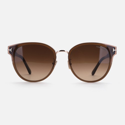 Tom Ford FT1138-K - 45F - 55 Okulary przeciwsłoneczne Brązowy Pillow (zaokrąglony)