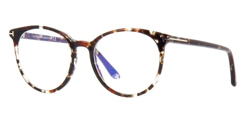 Tom Ford - Oprawki korekcyjne - TF5575-B - 055 - 51 - Z SOCZEWKAMI Z FILTREM ŚWIATŁA NIEBIESKO-FIOLETOWEGO