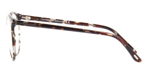 Tom Ford TF5575-B - 055 - 51 - Z SOCZEWKAMI Z FILTREM ŚWIATŁA NIEBIESKO-FIOLETOWEGO Oprawki korekcyjne Havanna Okrągły
