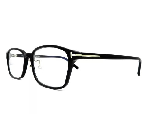 Tom Ford - Oprawki korekcyjne - TF5647-D-B - 001 - 53 - Z SOCZEWKAMI Z FILTREM ŚWIATŁA NIEBIESKO-FIOLETOWEGO