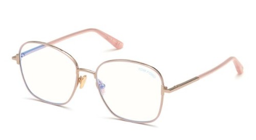 Tom Ford TF5685-B - 072 - 53 - Z SOCZEWKAMI Z FILTREM ŚWIATŁA NIEBIESKO-FIOLETOWEGO Oprawki korekcyjne Kanciaste