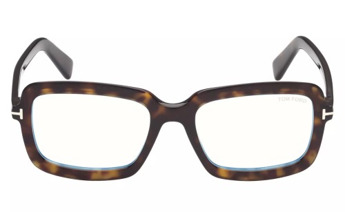 Tom Ford TF5767-B - 052 - 53 - Z SOCZEWKAMI Z FILTREM ŚWIATŁA NIEBIESKO-FIOLETOWEGO Oprawki korekcyjne Kanciaste