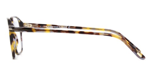 Tom Ford TF5804-B - 055 - 50 - Z SOCZEWKAMI Z FILTREM ŚWIATŁA NIEBIESKO-FIOLETOWEGO Oprawki korekcyjne Havanna Kanciaste