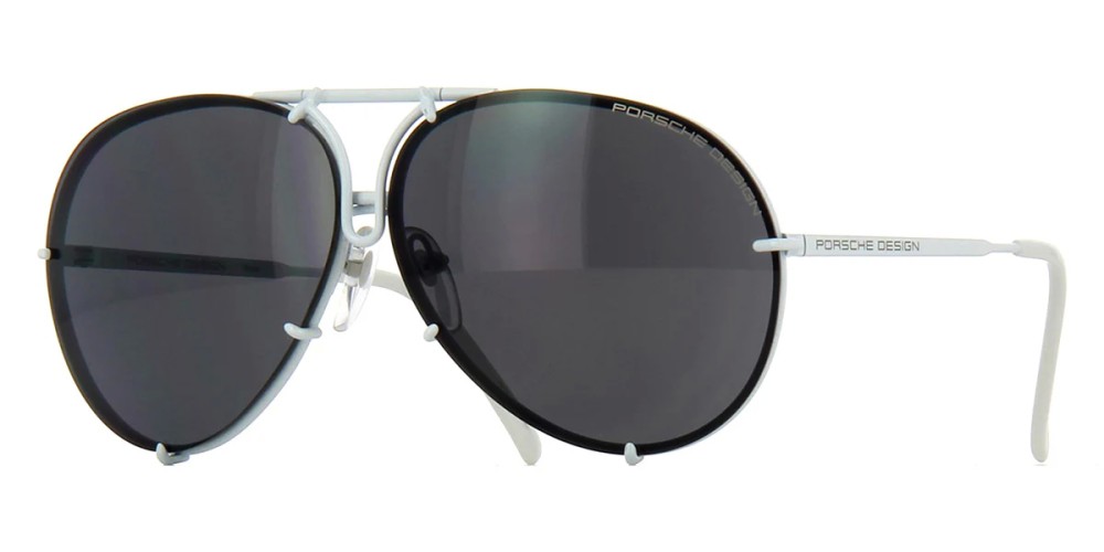 Porsche Design P8478 - P - 60 Okulary przeciwsłoneczne Biały Pilotki (aviator)