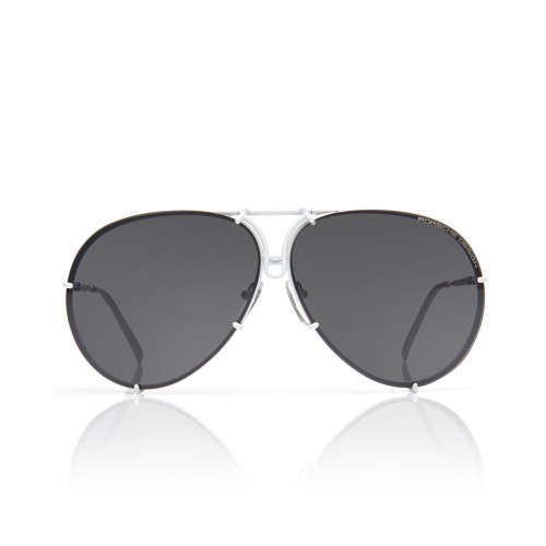 Porsche Design P8478 - P - 60 Okulary przeciwsłoneczne Biały Pilotki (aviator)