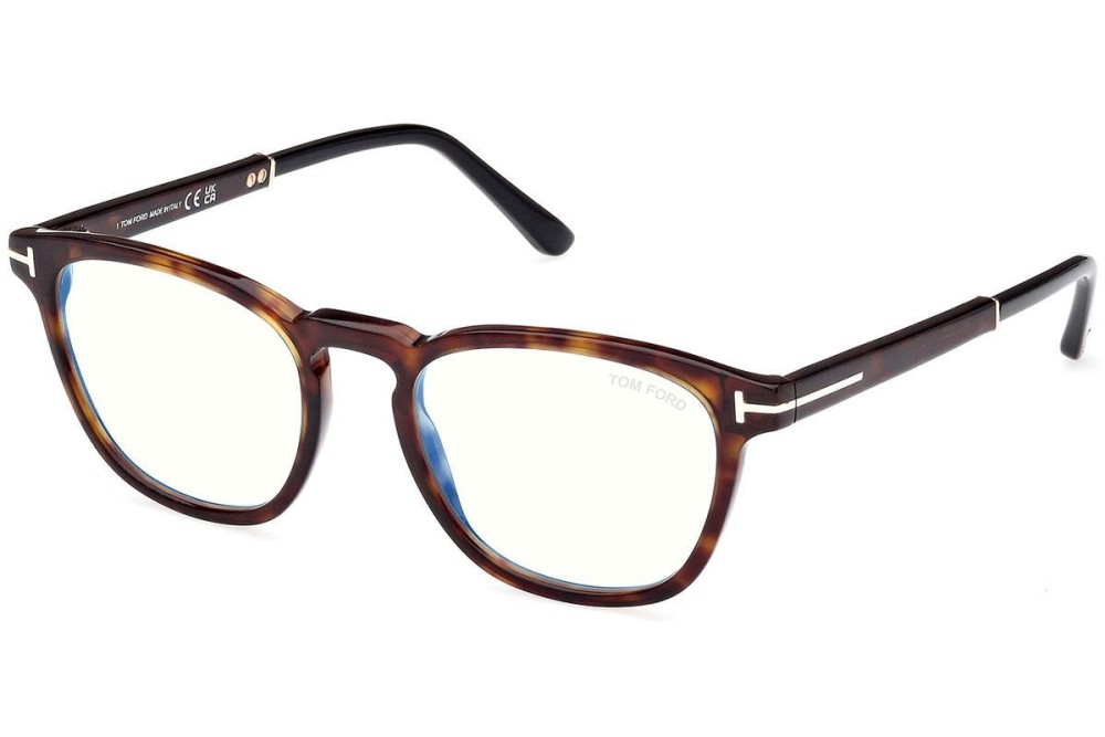 Tom Ford TF5890-B ECO - 056 - 51 Oprawki korekcyjne Havanna Zaokrąglony