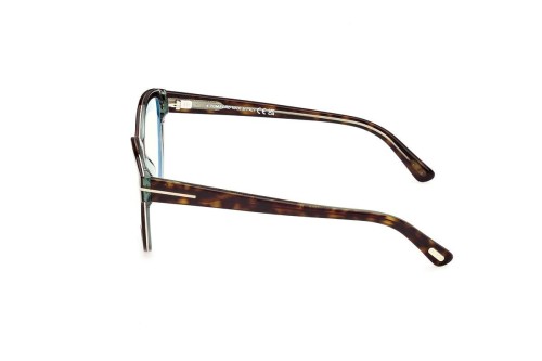Tom Ford TF5954-B - 055 - 54 - Z SOCZEWKAMI Z FILTREM ŚWIATŁA NIEBIESKO-FIOLETOWEGO Oprawki korekcyjne Havanna Kocie oczy