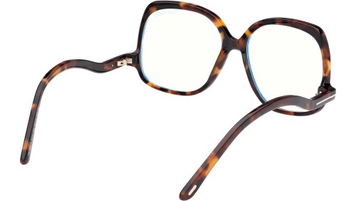 Tom Ford TF5968-B ECO - 052 - 54 - Z SOCZEWKAMI Z FILTREM ŚWIATŁA NIEBIESKO-FIOLETOWEGO Oprawki korekcyjne Havanna Kanciaste