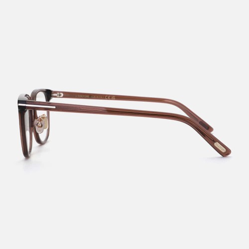 Tom Ford TF5998-K-B ECO - 045 - 51 - Z SOCZEWKAMI Z FILTREM ŚWIATŁA NIEBIESKO-FIOLETOWEGO Oprawki korekcyjne Brązowy Pillow (zaokrąglony)