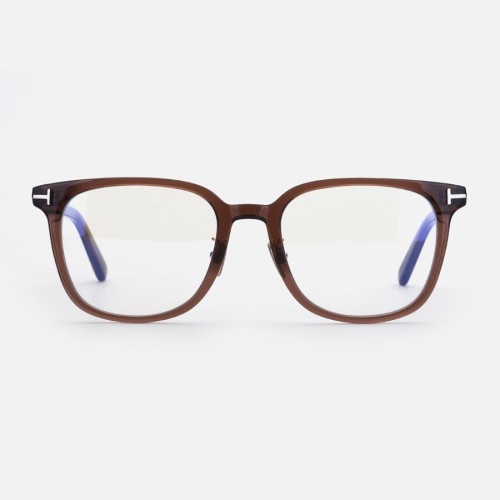Tom Ford TF5998-K-B ECO - 045 - 51 - Z SOCZEWKAMI Z FILTREM ŚWIATŁA NIEBIESKO-FIOLETOWEGO Oprawki korekcyjne Brązowy Pillow (zaokrąglony)