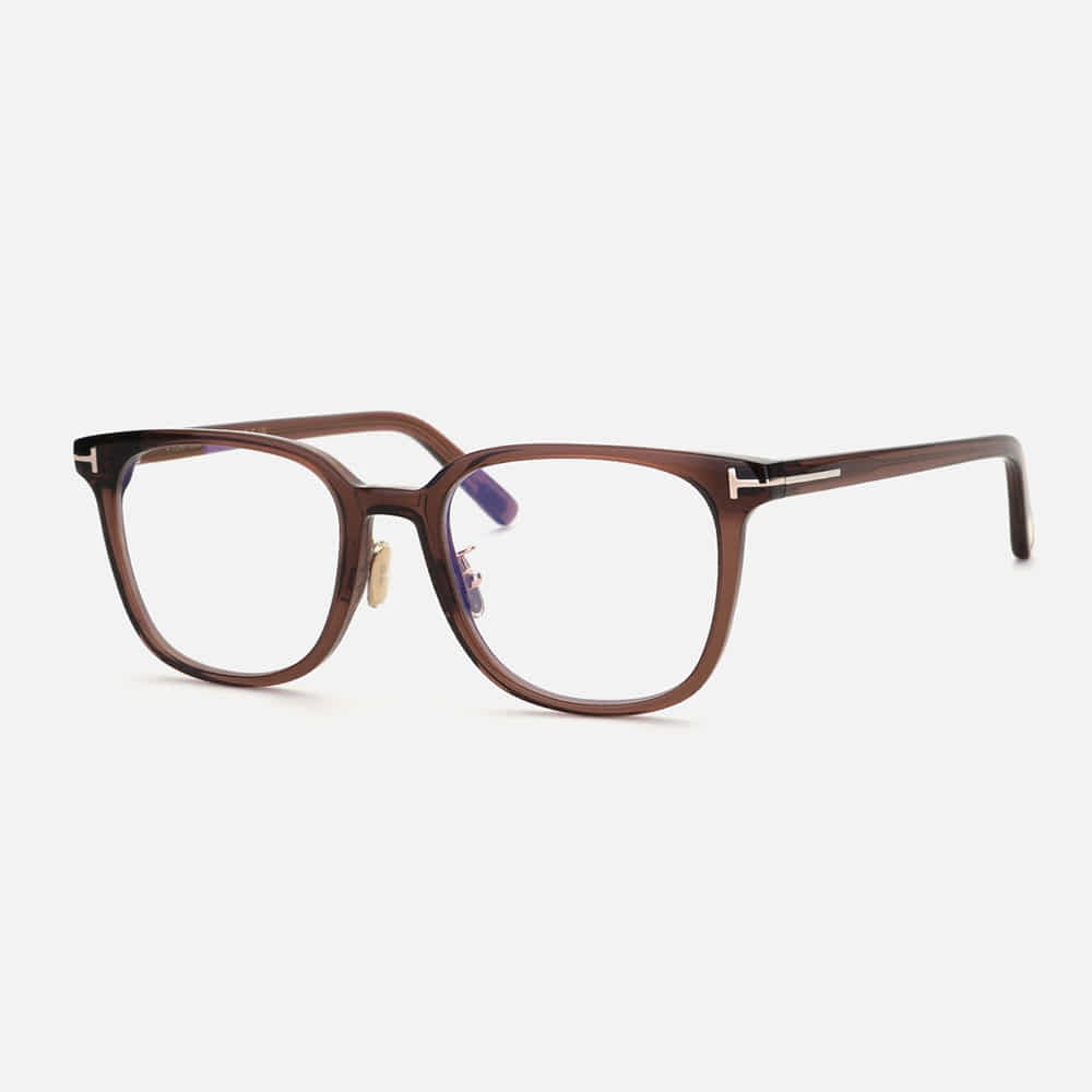 Tom Ford TF5998-K-B ECO - 045 - 51 - Z SOCZEWKAMI Z FILTREM ŚWIATŁA NIEBIESKO-FIOLETOWEGO Oprawki korekcyjne Brązowy Pillow (zaokrąglony)