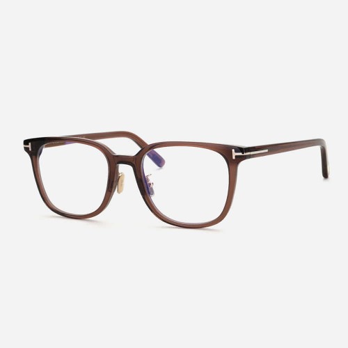 Tom Ford TF5998-K-B ECO - 045 - 51 - Z SOCZEWKAMI Z FILTREM ŚWIATŁA NIEBIESKO-FIOLETOWEGO Oprawki korekcyjne Brązowy Pillow (zaokrąglony)