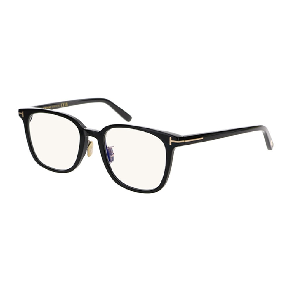 Tom Ford TF5998-K-B ECO - 001 - 51 - Z SOCZEWKAMI Z FILTREM ŚWIATŁA NIEBIESKO-FIOLETOWEGO Oprawki korekcyjne Czarny Pillow (zaokrąglony)
