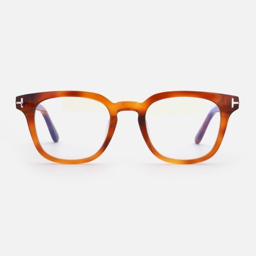 Tom Ford TF5999-K-B - 053 - 49 - Z SOCZEWKAMI Z FILTREM ŚWIATŁA NIEBIESKO-FIOLETOWEGO Oprawki korekcyjne Havanna Kanciaste