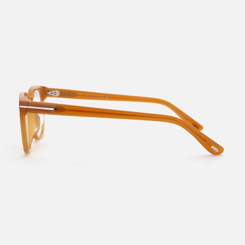 Tom Ford TF5999-K-B ECO 49 - 047 - 49 - Z SOCZEWKAMI Z FILTREM ŚWIATŁA NIEBIESKO-FIOLETOWEGO Oprawki korekcyjne Brązowy Kanciaste