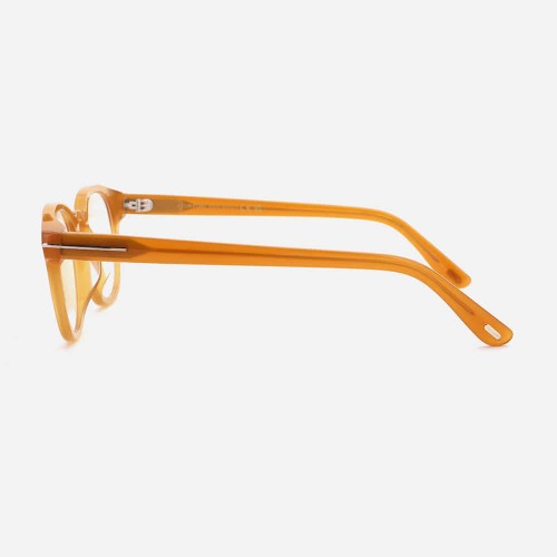 Tom Ford TF6000-K-B ECO - 047 - 49 - Z SOCZEWKAMI Z FILTREM ŚWIATŁA NIEBIESKO-FIOLETOWEGO Oprawki korekcyjne Brązowy Pillow (zaokrąglony)