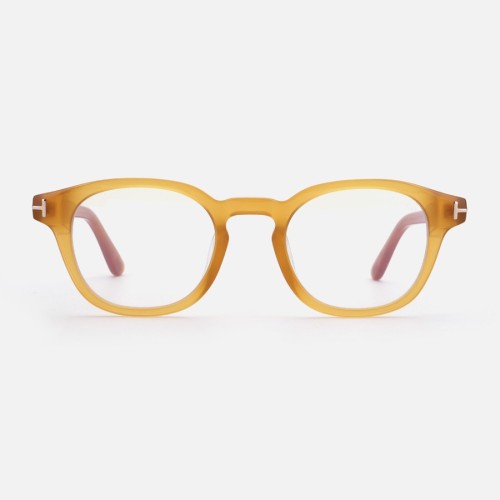 Tom Ford TF6000-K-B ECO - 047 - 49 - Z SOCZEWKAMI Z FILTREM ŚWIATŁA NIEBIESKO-FIOLETOWEGO Oprawki korekcyjne Brązowy Pillow (zaokrąglony)