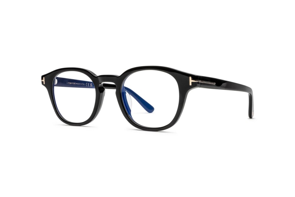 Tom Ford TF6000-K-B ECO - 001 - 49 Oprawki korekcyjne Czarny Pillow (zaokrąglony)