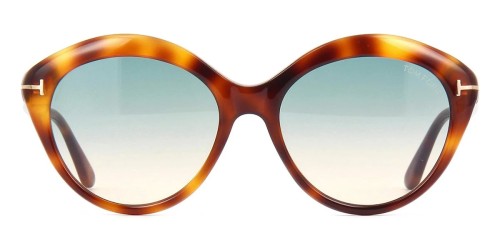 Tom Ford FT0763 MAXINE - 53P - 56 Okulary przeciwsłoneczne Havanna Kocie oczy