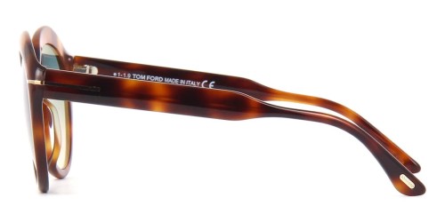 Tom Ford FT0763 MAXINE - 53P - 56 Okulary przeciwsłoneczne Havanna Kocie oczy