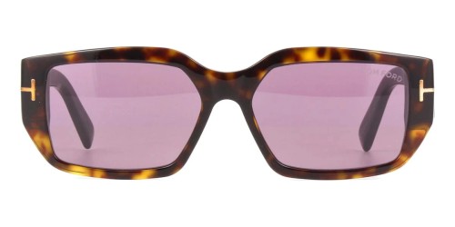 Tom Ford FT0989 ECO SILVANO-02 - 52Y - 56 Okulary przeciwsłoneczne Havanna Kanciaste