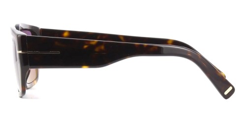 Tom Ford FT0989 ECO SILVANO-02 - 52Y - 56 Okulary przeciwsłoneczne Havanna Kanciaste
