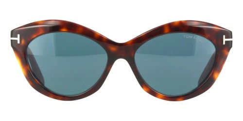 Tom Ford FT1111 TONI - 54V - 55 Okulary przeciwsłoneczne Havanna Kocie oczy