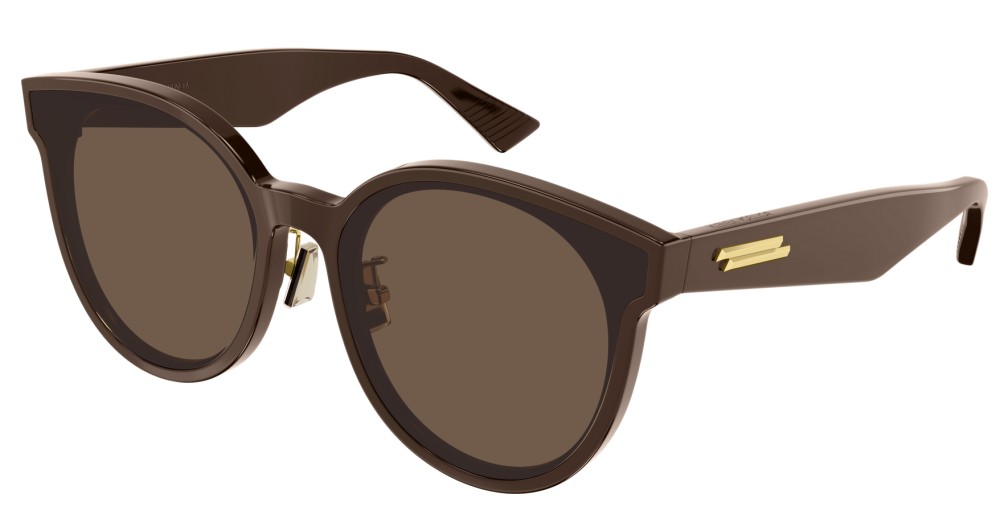 Bottega Veneta BV0304SK - 005 - 66 Okulary przeciwsłoneczne Brązowy Pillow (zaokrąglony)