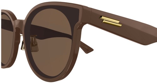 Bottega Veneta BV0304SK - 005 - 66 Okulary przeciwsłoneczne Brązowy Pillow (zaokrąglony)