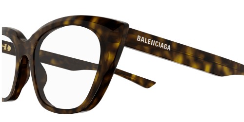 Balenciaga BB0219O - 002 - 51 Oprawki korekcyjne Havana Kocie oczy