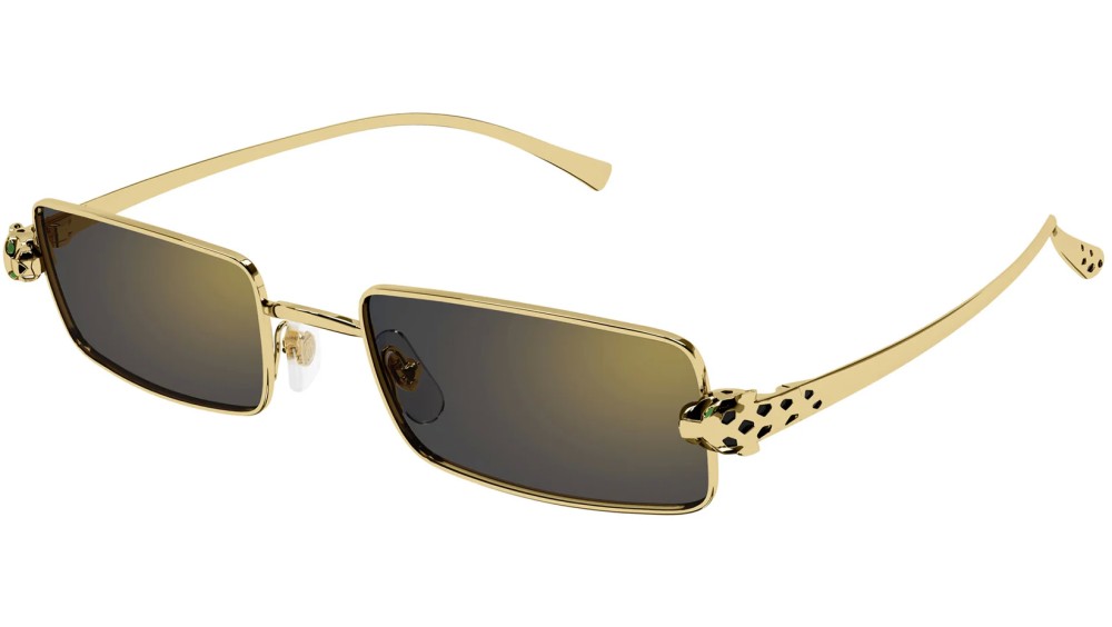 Cartier CT0473S - 001 - 54 Okulary przeciwsłoneczne Złoty Kanciaste