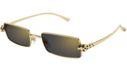Cartier CT0473S - 001 - 54 Okulary przeciwsłoneczne Złoty Kanciaste