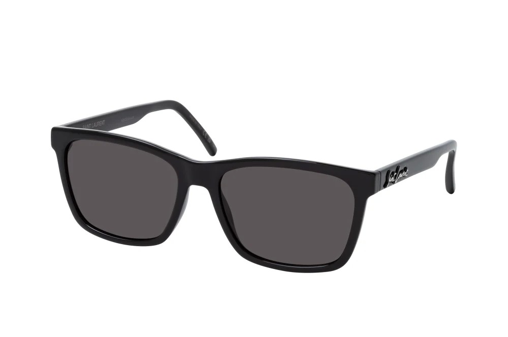 Saint Laurent SL318 - 001 - 56 Okulary przeciwsłoneczne Czarny Kanciaste
