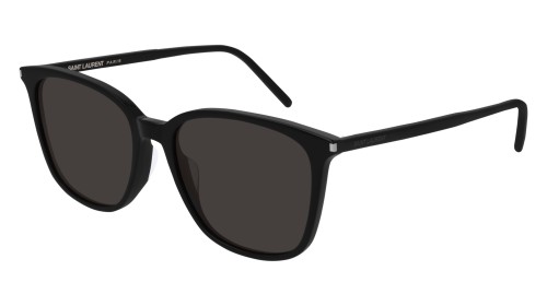Saint Laurent SL325K - 001 - 56 Okulary przeciwsłoneczne Czarny Kanciaste