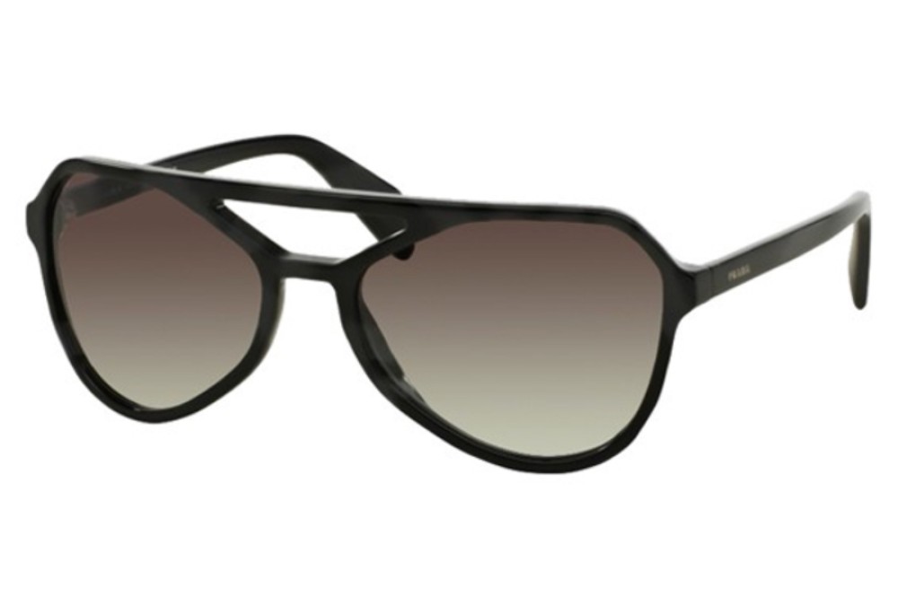 PRADA PR 22RS - 1AB0A7 - 58 Okulary przeciwsłoneczne Czarny Pilotki (aviator)