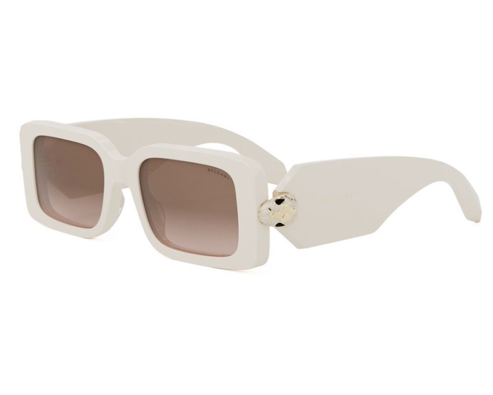Bvlgari BV40044F SERPENTI - 25F - 56 Okulary przeciwsłoneczne Biały Kanciaste