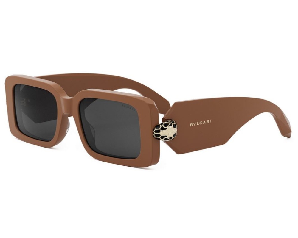 Bvlgari BV40044I SERPENTI - 45A - 53 Okulary przeciwsłoneczne Brązowy Kanciaste