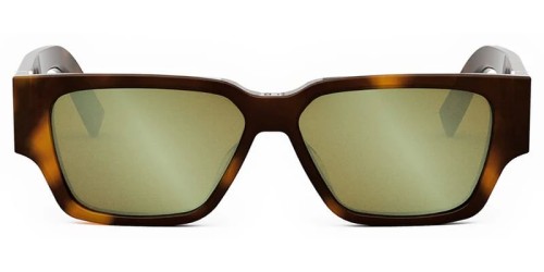 Dior CD DIAMOND S5F - 26F7 U - 60 Okulary przeciwsłoneczne Havanna Kanciaste