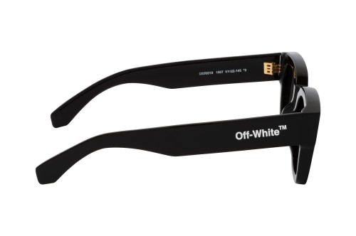 Off-White OERI018 ZURICH - 1007 - 51 Okulary przeciwsłoneczne Czarny Kanciaste