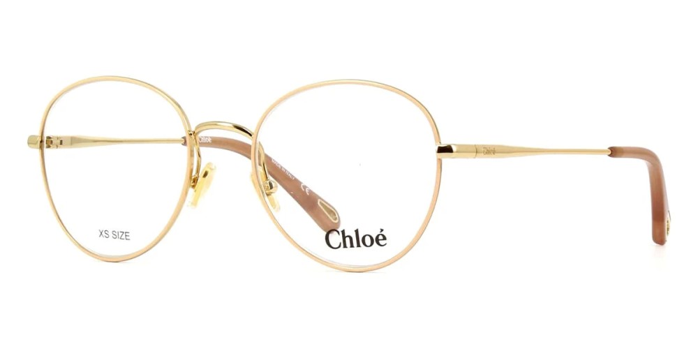 Chloé CH0021O - 009 - 50 Oprawki korekcyjne Złoty Pillow (zaokrąglony)