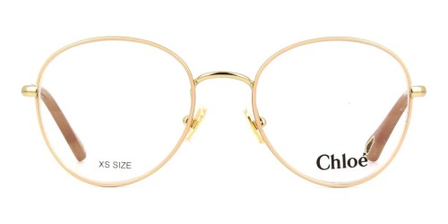 Chloé CH0021O - 009 - 50 Oprawki korekcyjne Złoty Pillow (zaokrąglony)