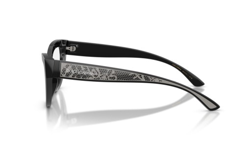 DOLCE & GABBANA DG3412 - ​501 - ​53 Oprawki korekcyjne Czarny Kocie oczy